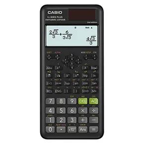 Casio Calculator FX 85 ES Plus E2, fekete, iskolai, kettős tápegységgel